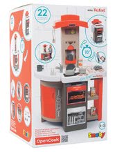 Egyszerű játékkonyhák - Játékkonyha összecsukható Tefal Opencook Smoby piros, kávéfőzővel, hűtővel és 22 kiegészítővel_9