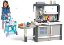 Spielküchensets - Set Küche wachsend mit fließendem Wasser Tefal Evolutive Smoby und Servierwagen Frozen XL Tea Trolley_53