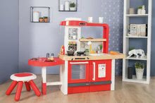 Kuchynky pre deti sety - Set kuchynka rastúca s tečúcou vodou Tefal Evolutive Grand Chef Smoby a traktor Claas Farmer na šliapanie s prívesom a tabuľou_12