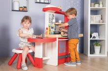 Kuchynky pre deti sety - Set kuchynka rastúca s tečúcou vodou Tefal Evolutive Grand Chef Smoby a traktor Claas Farmer na šliapanie s prívesom a tabuľou_15