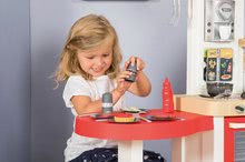 Kuchynky pre deti sety - Set kuchynka rastúca s tečúcou vodou Tefal Evolutive Grand Chef Smoby a traktor Claas Farmer na šliapanie s prívesom a tabuľou_18