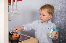 Kuchynky pre deti sety - Set kuchynka rastúca s tečúcou vodou Tefal Evolutive Grand Chef Smoby a traktor Claas Farmer na šliapanie s prívesom a tabuľou_25