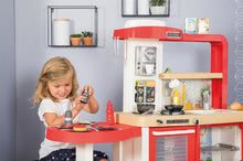 Kuchynky pre deti sety - Set kuchynka rastúca s tečúcou vodou Tefal Evolutive Grand Chef Smoby a traktor Claas Farmer na šliapanie s prívesom a tabuľou_32