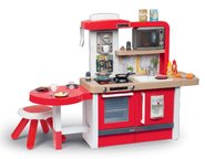 Elektronické kuchyňky - Kuchyňka rostoucí s tekoucí vodou a mikrovlnkou Tefal Evolutive Gourment Smoby se židlí a stolečkem_3