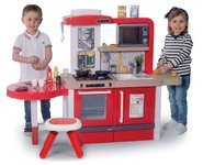 Elektronické kuchyňky - Kuchyňka rostoucí s tekoucí vodou a mikrovlnkou Tefal Evolutive Gourment Smoby se židlí a stolečkem_5