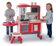 Kuchyňky pro děti sety - Set kuchyňka rostoucí s tekoucí vodou a mikrovlnkou Tefal Evolutive Smoby a dřevěný fotbalový stůl BBF Champions_4