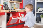 Elektronické kuchyňky - Kuchyňka rostoucí s tekoucí vodou a mikrovlnkou Tefal Evolutive Gourment Smoby se židlí a stolečkem_12