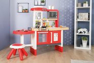 Spielküchensets - Küchenset mitwachsend mit fließendem Wasser und Mikrowelle Tefal Evolutive Smoby und Black+Decker Werkstatt mit Faltwagen_15