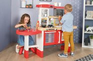 Elektronické kuchyňky - Kuchyňka rostoucí s tekoucí vodou a mikrovlnkou Tefal Evolutive Gourment Smoby se židlí a stolečkem_27