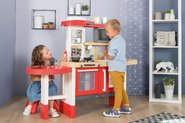 Elektronické kuchyňky - Kuchyňka rostoucí s tekoucí vodou a mikrovlnkou Tefal Evolutive Gourment Smoby se židlí a stolečkem_28
