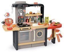 Kuchyňky pro děti sety - Set restaurace s elektronickou kuchyňkou Chef Corner Restaurant Smoby s dřevěným fotbalovým stolem_2