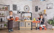 Kuchyňky pro děti sety - Set restaurace s elektronickou kuchyňkou Chef Corner Restaurant Smoby s pracovnou dílnou Black&Decker s 95 doplňky a autíčkem_0