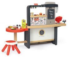 Kuchynky pre deti sety - Set reštaurácia s elektronickou kuchynkou Chef Corner Restaurant Smoby s dreveným futbalovým stolom_28