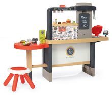 Kuchyňky pro děti sety - Set restaurace s elektronickou kuchyňkou Chef Corner Restaurant Smoby s dřevěným fotbalovým stolem_29