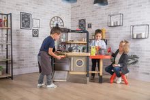 Elektronické kuchynky - Set reštaurácia s elektronickou kuchynkou Chef Corner Restaurant Smoby s dvoma stoličkami KidChair_40