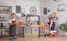 Elektronické kuchynky - Set reštaurácia s elektronickou kuchynkou Chef Corner Restaurant Smoby s dvoma stoličkami KidChair_55