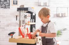 Kuchyňky pro děti sety - Set restaurace s elektronickou kuchyňkou Chef Corner Restaurant Smoby s mikrovlnkou Tefal a úklidový vozík se žehlicím prknem_89