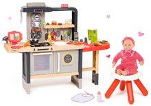 Kuhinje za otroke kompleti - Komplet restavracija z elektronsko kuhinjo Chef Corner Restaurant Smoby z dojenčkom Lila Chérie 42 cm z zvoki in 5 funkcijami_95