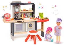 Bucătărie pentru copii seturi - Set restaurant cu bucătărie electronică  Chef Corner Restaurant Smoby și păpușile prietene Praline și Celeste Rainbow Dolls_97