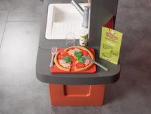 Elektronické kuchyňky - Restaurace s elektronickou kuchyňkou Kids Restaurant Smoby s funkční pokladnou s kávovarem a jídelním pultem 101 cm výška_3