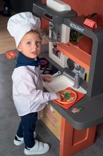 Elektronické kuchyňky - Restaurace s elektronickou kuchyňkou Kids Restaurant Smoby s funkční pokladnou s kávovarem a jídelním pultem 101 cm výška_6