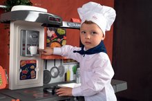 Elektronické kuchynky - Reštaurácia s elektronickou kuchynkou Kids Restaurant Smoby s funkčnou pokladňou s kávovarom a jedálenským pultom 101 cm výška_8