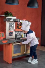 Elektronické kuchyňky - Restaurace s elektronickou kuchyňkou Kids Restaurant Smoby s funkční pokladnou s kávovarem a jídelním pultem 101 cm výška_12