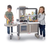 Elektronické kuchyňky - Kuchyňka elektronická s nastavitelnou výškou Tefal Evolutive Kitchen Smoby s bublající vodou a funkčními spotřebiči 40 doplňků 101 cm výška/51 cm pult_7