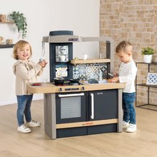 Spielküchensets - Elektronische Küche mit einstellbarer Höhe Tefal Evolutive und Arbeitstisch Smoby Dreiflügeliges Mega Center_0
