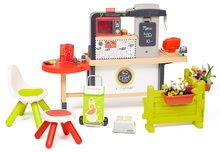 Elektronische Spielküchen - Restaurant mit elektronischer Küche Chef Corner Restaurant Smoby mit Toaster im Garten_2