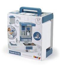 Cuisines simples - Cuisine de voyage Cook&Go Blue Smoby Pliable avec fonctionnalités et 17 accessoires_7