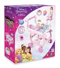 Nádobí a doplňky do kuchyňky - Servírovací stolek Disney Princess XL Tea Trolley Smoby s velkou čajovou soupravou 17 dílů_4