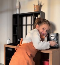 Obyčajné kuchynky - Kuchynka moderná Loft Industrial Kitchen Smoby s kávovarom a funkčnými spotrebičmi a 32 doplnkami 50 cm pracovná doska_22