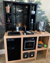 Egyszerű játékkonyhák - Modern játékkonyha Loft Industrial Kitchen Smoby kávéfőzővel működő készülékekkel és 32 kiegészítővel 50 cm munkafelület_24