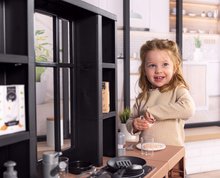Obyčejné kuchyňky - Kuchyňka moderní Loft Industrial Kitchen Smoby s kávovarem a funkčními spotřebiči a 32 doplňky 50 cm pracovní deska_1