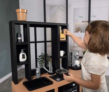 Egyszerű játékkonyhák - Modern játékkonyha Loft Industrial Kitchen Smoby kávéfőzővel működő készülékekkel és 32 kiegészítővel 50 cm munkafelület_3