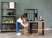 Obyčejné kuchyňky - Kuchyňka moderní Loft Industrial Kitchen Smoby s kávovarem a funkčními spotřebiči a 32 doplňky 50 cm pracovní deska_6