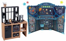 Spielküchensets - Set kuchynka moderná Loft Industrial Kitchen Smoby a náučná hra vesmír a planéty na obežnej dráhe Space Center SM312600-10_24