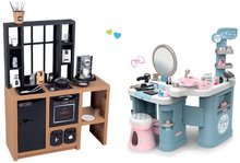Kuchnia dla dzieci zestawy - Nowoczesny zestaw kuchenny Loft Industrial i salon kosmetyczny Smoby elektroniczne My Beauty Center 3w1_44