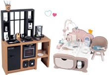 Spielküchensets - Setze Küche modernes Loft Industrial und Haus für Puppen Smoby elektronische mit Tag- und Nachtzone_23