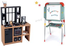 Bucătărie pentru copii seturi - Set bucătărie modernă Loft Industrial Kitchen Smoby și tablă relabilă pentru desenatul cu cretă și magneți SM312600-30_30