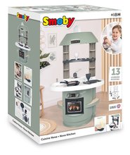 Obyčajné kuchynky - Kuchynka s mechanickým zvukom Nova Kitchen Smoby v minimalistickom dizajne s 13 doplnkami výška 78 cm_6