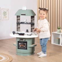 Bucătării simple de jucărie - Bucătărie Nova Kitchen Smoby într-un design minimalist cu 13 accesorii, înălțime 78 cm_2