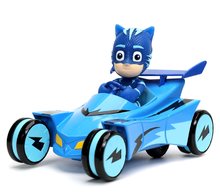 Mașini cu telecomandă - Mașinuță cu telecomandă RC PJ Masks Cat Car Jada albastră 19 cm lungime_3