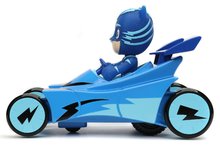 Mașini cu telecomandă - Mașinuță cu telecomandă RC PJ Masks Cat Car Jada albastră 19 cm lungime_0