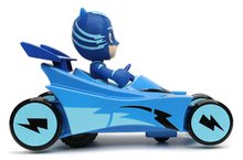 Mașini cu telecomandă - Mașinuță cu telecomandă RC PJ Masks Cat Car Jada albastră 19 cm lungime_4