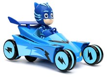 Mașini cu telecomandă - Mașinuță cu telecomandă RC PJ Masks Cat Car Jada albastră 19 cm lungime_5