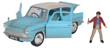Modeli avtomobilov - Avtomobilček Ford Anglia 1959 s figúrkou Harry Potter Jada kovinski z odpirajočimi vrati dolžina 19 cm 1:24_5
