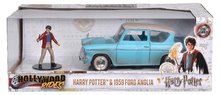 Modely - Autko Ford Anglia 1959 z figurką Harry Potter Jada metalowe z otwieranymi drzwiami o długości 19 cm 1:24_6