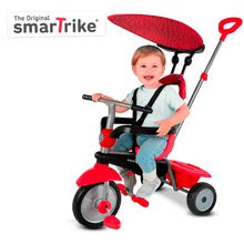 Trojkolky od 10 mesiacov - Trojkolka Zoom Red 4in1 smarTrike Touch Steering červená s gumenými kolesami a tlmičom na kolese od 10 mes_1